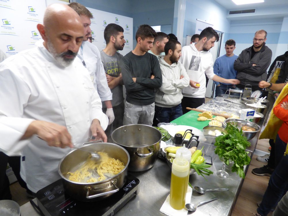 O Ιταλός σεφ Pino Saccheri στο ΘΕΣΣΑΛΙΚΟ ΙΕΚ