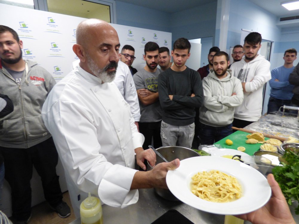 O Ιταλός σεφ Pino Saccheri στο ΘΕΣΣΑΛΙΚΟ ΙΕΚ